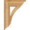 Ekena Millwork Thorton Traditional Rough Sawn Bracket w/ Offset Brace, Western Red Cedar, 8"W x 22"D x 30"H BKT0806X22X30THR01RWR - alternate 3